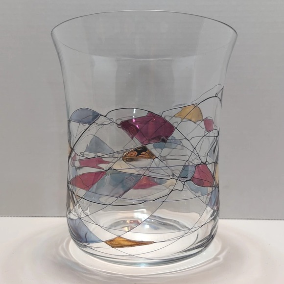 Other - Fostoria Galleria Mosaic Glass Art Champagne Crystal Bucket‎ 9" x 7" - Rare